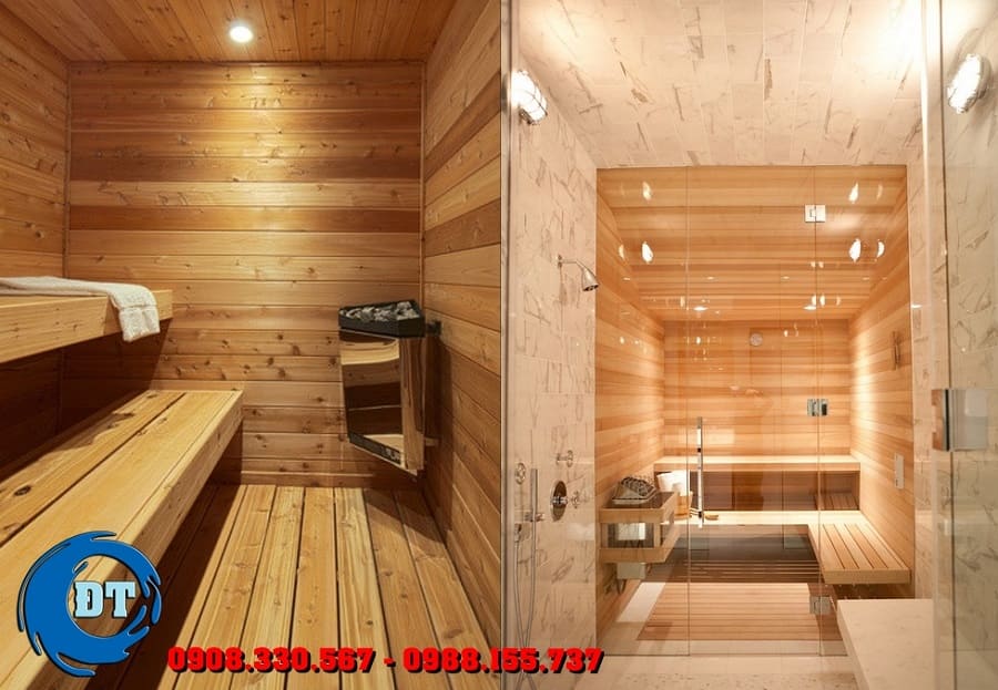 Phòng sauna tại nhà giúp đào thải các chất dơ bẩn  từ đó khi bạn bước ra phòng xông hơi bạn sẽ cảm nhận một tinh thần thư thái, nhẹ nhàng